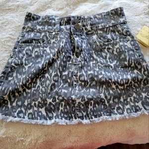 Jean print Skirt